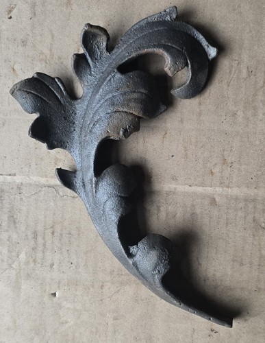 Wrought iron leaf component - wrought,