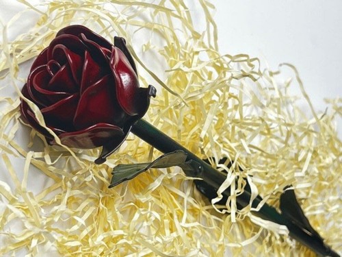 Metal rose forever flower gift - rose,