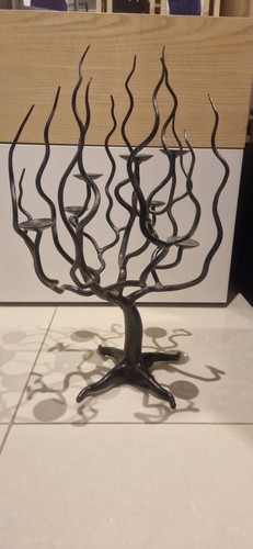 Wrought iron candle tea - iron,