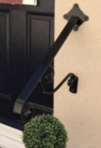 Wrought iron garden - wrought, handrail