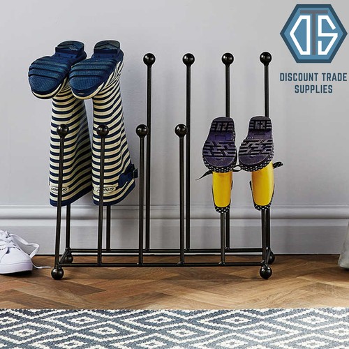 Wrought iron welly boot - boot, rack