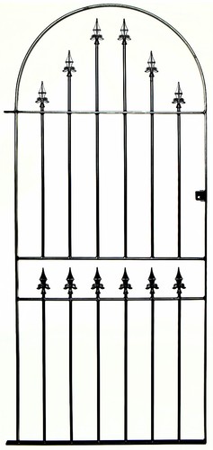 Wrought iron metal garden - garden, side