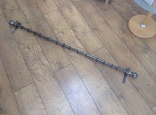 Wrought iron curtain - curtain, pole