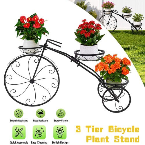 Tier bicycle plant stand - 3-tier,