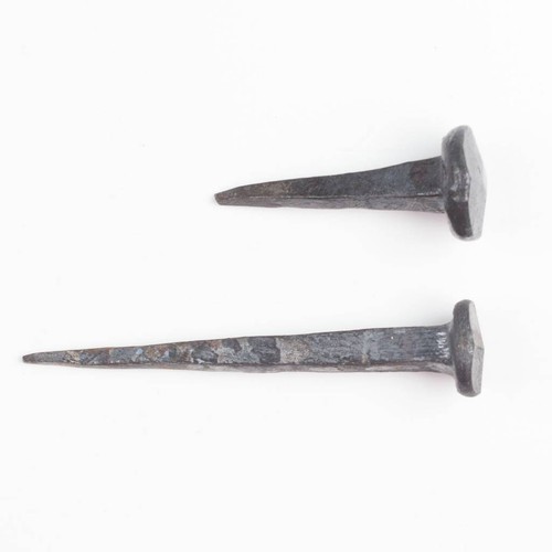 Hand forged iron rose head - forged,