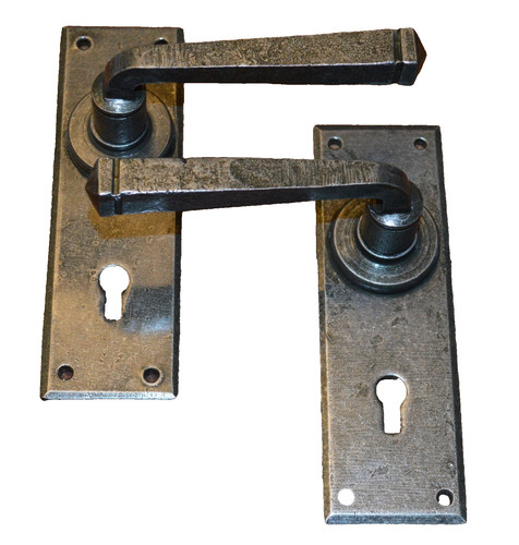 Door handles dark pewter