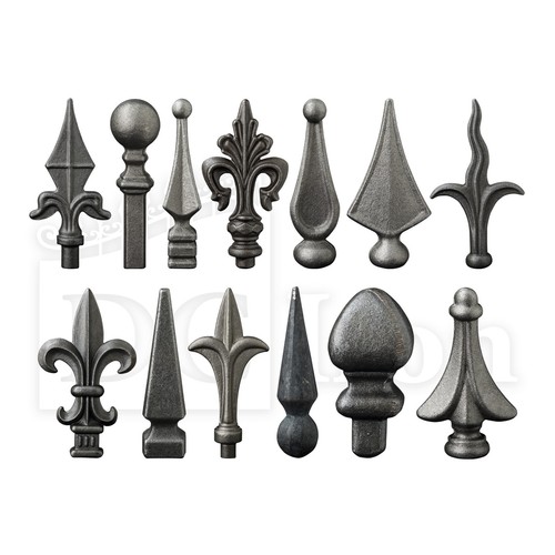 Railheads finials spearpoint - finials,