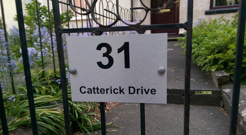 Personalised house sign plaque - sign,